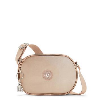 Kipling Gema Metallic Crossbodytassen Goud Metal | NL 2048RV